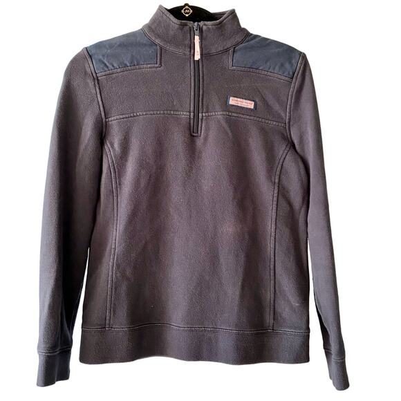 Vineyard Vines Womens Navy Blue Quarter Zip Pullover Sweater Size Small - Picture 1 of 8